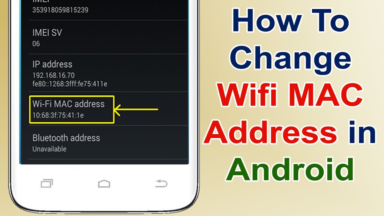 how to temporarily change your mac address with android terminla emulator